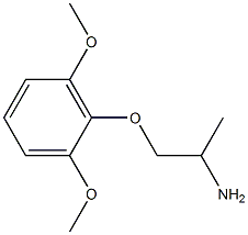 1-(2,6-dimethoxyphenoxy)propan-2-amine Struktur