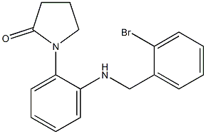 1-(2-{[(2-bromophenyl)methyl]amino}phenyl)pyrrolidin-2-one Struktur