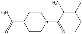 1-(2-amino-3-methylpentanoyl)piperidine-4-carboxamide Struktur