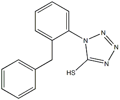 1-(2-benzylphenyl)-1H-1,2,3,4-tetrazole-5-thiol Struktur