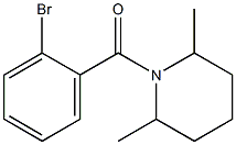 1-(2-bromobenzoyl)-2,6-dimethylpiperidine Struktur