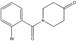 1-(2-bromobenzoyl)piperidin-4-one Struktur