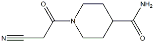 1-(2-cyanoacetyl)piperidine-4-carboxamide Struktur