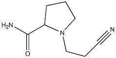 1-(2-cyanoethyl)pyrrolidine-2-carboxamide Struktur