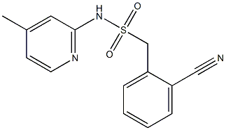 1-(2-cyanophenyl)-N-(4-methylpyridin-2-yl)methanesulfonamide Struktur