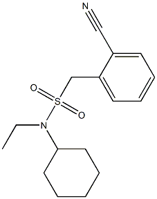 1-(2-cyanophenyl)-N-cyclohexyl-N-ethylmethanesulfonamide Struktur