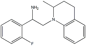 1-(2-fluorophenyl)-2-(2-methyl-1,2,3,4-tetrahydroquinolin-1-yl)ethan-1-amine Struktur