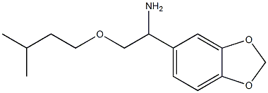 1-(2H-1,3-benzodioxol-5-yl)-2-(3-methylbutoxy)ethan-1-amine Struktur