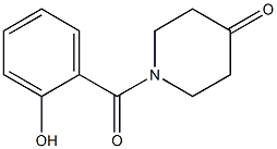 1-(2-hydroxybenzoyl)piperidin-4-one Struktur