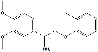 1-(3,4-dimethoxyphenyl)-2-(2-methylphenoxy)ethanamine Struktur