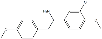 1-(3,4-dimethoxyphenyl)-2-(4-methoxyphenyl)ethanamine Struktur