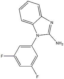 1-(3,5-difluorophenyl)-1H-1,3-benzodiazol-2-amine Struktur