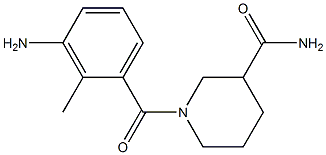 1-(3-amino-2-methylbenzoyl)piperidine-3-carboxamide Struktur