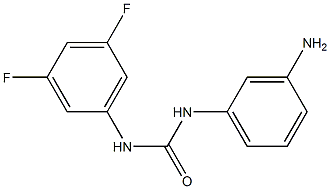 1-(3-aminophenyl)-3-(3,5-difluorophenyl)urea Struktur