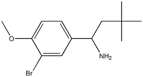 1-(3-bromo-4-methoxyphenyl)-3,3-dimethylbutan-1-amine Struktur