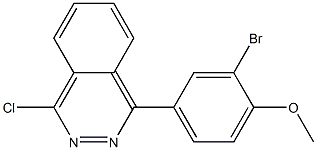 1-(3-bromo-4-methoxyphenyl)-4-chlorophthalazine Struktur