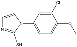 1-(3-chloro-4-methoxyphenyl)-1H-imidazole-2-thiol Struktur