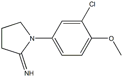 1-(3-chloro-4-methoxyphenyl)pyrrolidin-2-imine Struktur