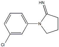 1-(3-chlorophenyl)pyrrolidin-2-imine Struktur