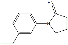 1-(3-ethylphenyl)pyrrolidin-2-imine Struktur