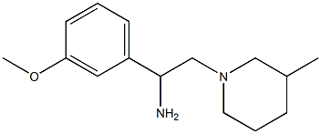 1-(3-methoxyphenyl)-2-(3-methylpiperidin-1-yl)ethanamine Struktur