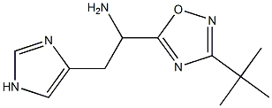 1-(3-tert-butyl-1,2,4-oxadiazol-5-yl)-2-(1H-imidazol-4-yl)ethan-1-amine Struktur