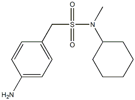 1-(4-aminophenyl)-N-cyclohexyl-N-methylmethanesulfonamide Struktur