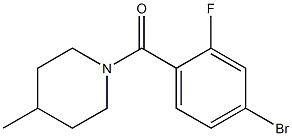 1-(4-bromo-2-fluorobenzoyl)-4-methylpiperidine Struktur