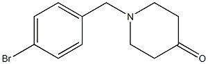 1-(4-bromobenzyl)piperidin-4-one Struktur