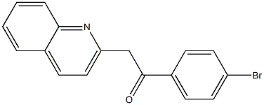 1-(4-bromophenyl)-2-(quinolin-2-yl)ethan-1-one Struktur