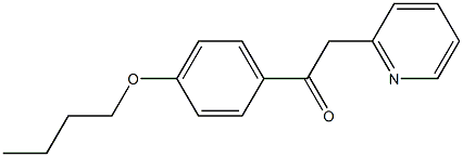 1-(4-butoxyphenyl)-2-(pyridin-2-yl)ethan-1-one Struktur