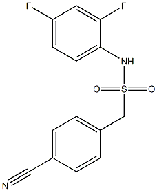 1-(4-cyanophenyl)-N-(2,4-difluorophenyl)methanesulfonamide Struktur