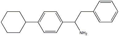 1-(4-cyclohexylphenyl)-2-phenylethan-1-amine Struktur