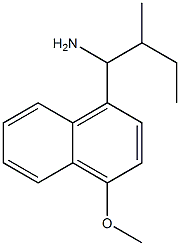 1-(4-methoxynaphthalen-1-yl)-2-methylbutan-1-amine Struktur