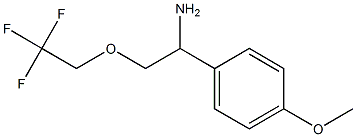 1-(4-methoxyphenyl)-2-(2,2,2-trifluoroethoxy)ethanamine Struktur