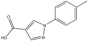 1-(4-methylphenyl)-1H-pyrazole-4-carboxylic acid Struktur