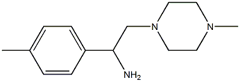 1-(4-methylphenyl)-2-(4-methylpiperazin-1-yl)ethanamine Struktur