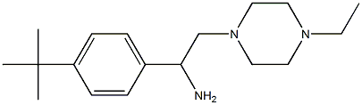 1-(4-tert-Butyl-phenyl)-2-(4-ethyl-piperazin-1-yl)-ethylamine Struktur