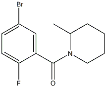 1-(5-bromo-2-fluorobenzoyl)-2-methylpiperidine Struktur