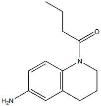 1-(6-amino-1,2,3,4-tetrahydroquinolin-1-yl)butan-1-one Struktur