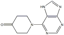 1-(7H-purin-6-yl)piperidin-4-one Struktur