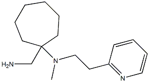 1-(aminomethyl)-N-methyl-N-[2-(pyridin-2-yl)ethyl]cycloheptan-1-amine Struktur