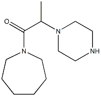 1-(azepan-1-yl)-2-(piperazin-1-yl)propan-1-one Struktur