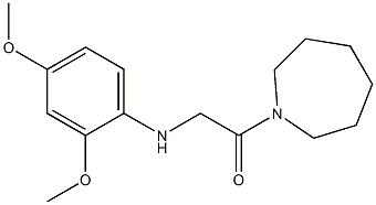 1-(azepan-1-yl)-2-[(2,4-dimethoxyphenyl)amino]ethan-1-one Struktur