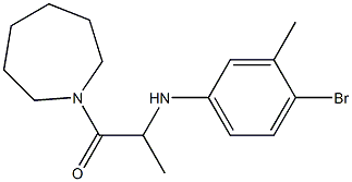 1-(azepan-1-yl)-2-[(4-bromo-3-methylphenyl)amino]propan-1-one Struktur