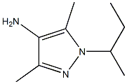 1-(butan-2-yl)-3,5-dimethyl-1H-pyrazol-4-amine Struktur