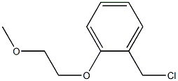 1-(chloromethyl)-2-(2-methoxyethoxy)benzene Struktur