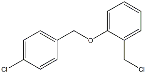 1-(chloromethyl)-2-[(4-chlorophenyl)methoxy]benzene Struktur