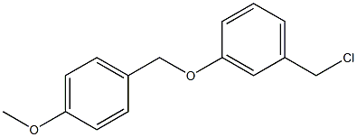 1-(chloromethyl)-3-[(4-methoxyphenyl)methoxy]benzene Struktur