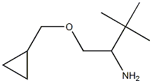 1-(cyclopropylmethoxy)-3,3-dimethylbutan-2-amine Struktur